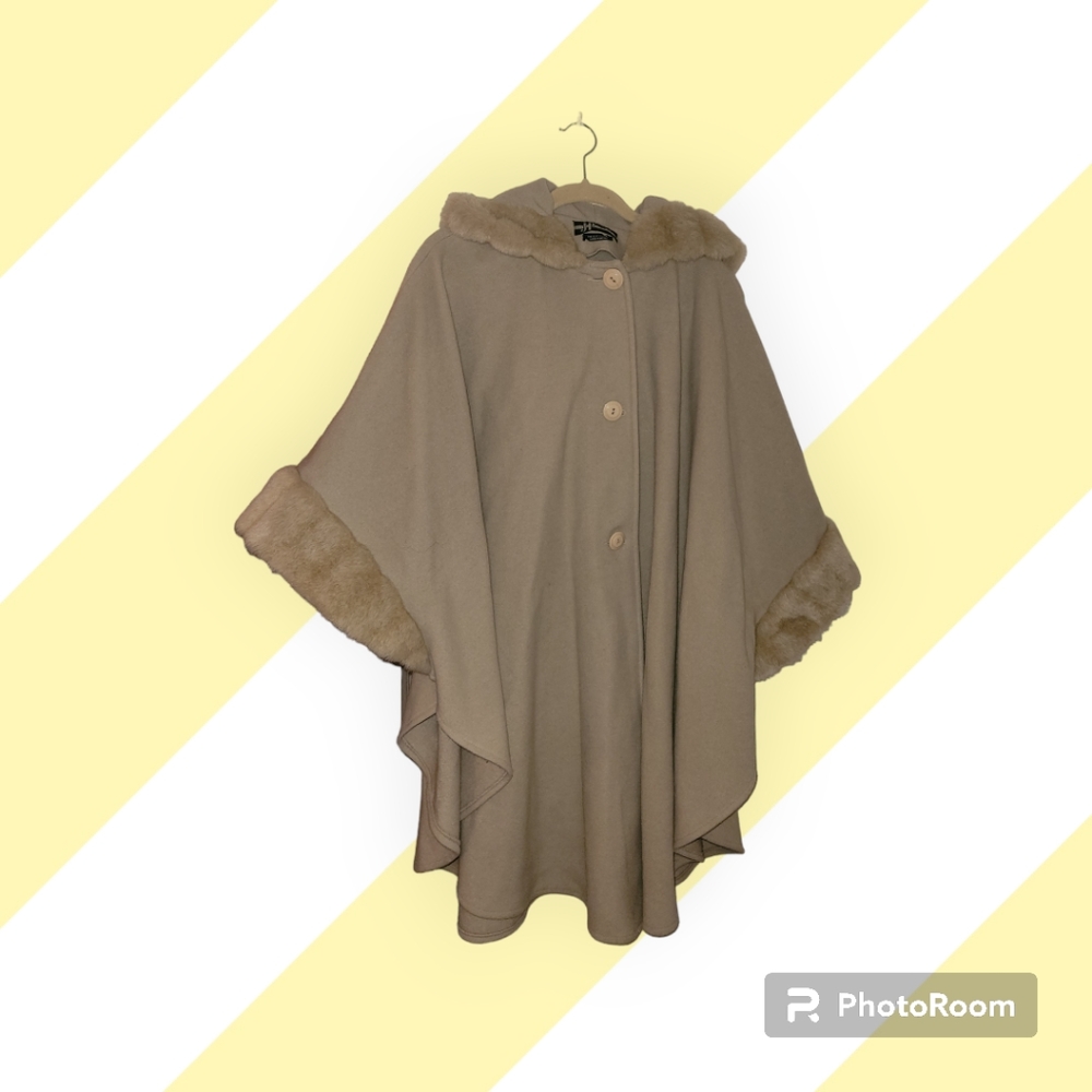 Vintage Style Hooded Cape.
